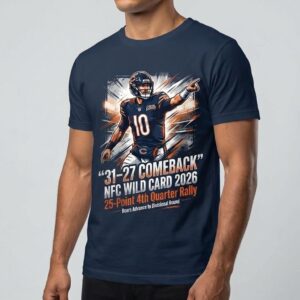 Chicago Bears 31-27 Comeback NFC Wild Card 2026 T-Shirt