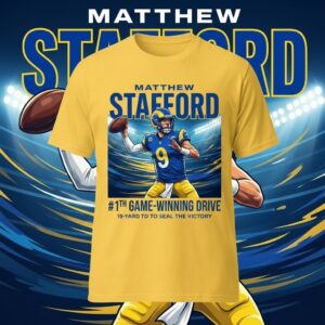 Matthew Stafford 40th Game-Winning Drive T-Shirt