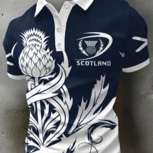 Scotland Rugby Scottish Thistle Polo Shirt