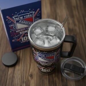 New York Rangers Hockey Legacy 100th Anniversary 1926-2026 Tumbler With Handle