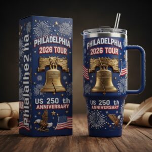 Philadelphia US 250th Anniversary 2026 Tour Tumbler With Handle