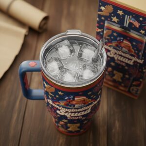 USA Semiquincentennial Squad 2026 40oz Tumbler with Handle