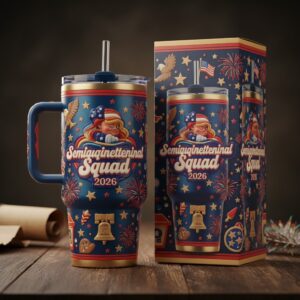 USA Semiquincentennial Squad 2026 40oz Tumbler with Handle