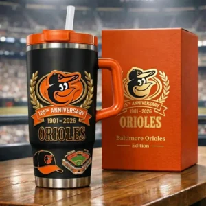 Baltimore Orioles 125th Anniversary 1901-2026 Tumbler