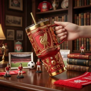 Liverpool Football Club You'll Never Walk Alone Luxury Gold YETI Tumbler