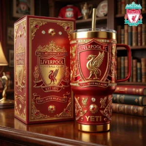 Liverpool Football Club You'll Never Walk Alone Luxury Gold YETI Tumbler