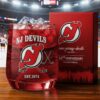 New Jersey Devils 52nd Anniversary Whiskey Glass