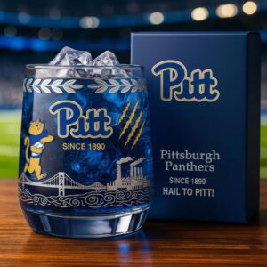 Pittsburgh Panthers Since 1890 Whiskey Glass