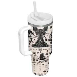 Sleep Token Take Me Back to Eden Album Art Tumbler With Handle