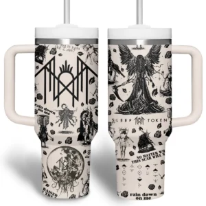Sleep Token Take Me Back to Eden Album Art Tumbler With Handle