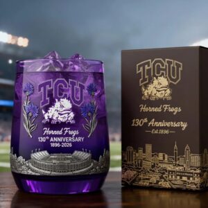 TCU Horned Frogs 130th Anniversary 1896-2026 Whiskey Glass