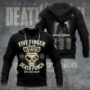 Five Finger Death Punch 20th Anniversary 2005-2025 Tour Hoodie