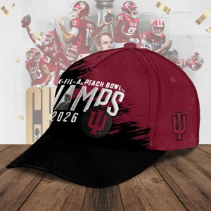 Indiana Hoosiers Chick-fil-A Peach Bowl Champs 2026 Cap