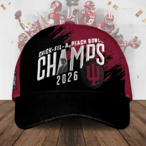 Indiana Hoosiers Chick-fil-A Peach Bowl Champs 2026 Cap