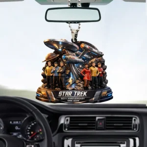 Star Trek The Original Series 60th Anniversary 1966-2026 Car Hanging Ornament
