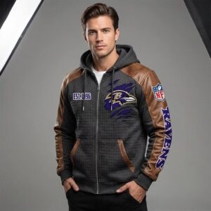 Baltimore Ravens 30th Anniversary Zip Hoodie