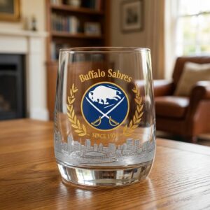 Buffalo Sabres 56th Anniversary 1970-2026 Whiskey Glass