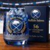 Buffalo Sabres 56th Anniversary 1970-2026 Whiskey Glass