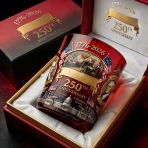 USA 250th Anniversary 1776-2026 Whiskey Glass