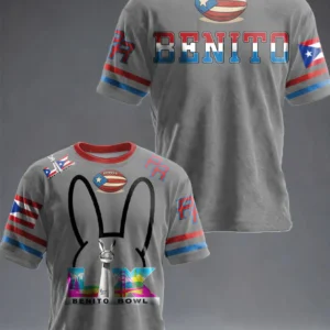 Bad Bunny Benito Bowl LX Football Jersey T-Shirt