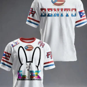 Bad Bunny Benito Bowl LX Football Jersey T-Shirt
