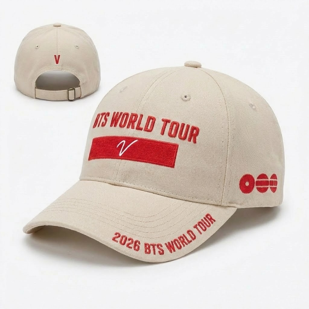 BTS LYS WORLD TOUR BALL CAP キャップ BTS 2026 World Tour V Baseball Cap - LeagueLockerGear