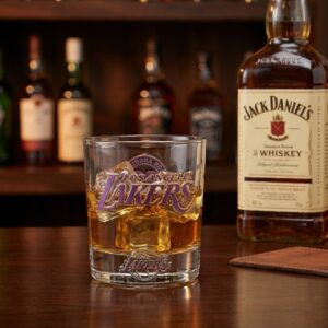 Los Angeles Lakers 80th Anniversary Whiskey Glass