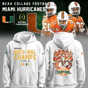 Miami Hurricanes 2026 National Champs Hoodie