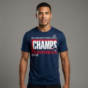New England Patriots 2025-26 Divisional Round Champs T-Shirt