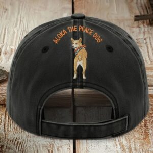 Aloka The Peace Dog Embroidered Dad Hat