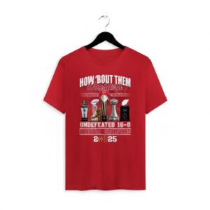 Indiana Hoosiers Undefeated 16-0 National Champions 2025 T-Shirt