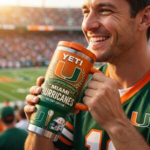 Miami Hurricanes 2026 CFP National Champions Victory Edition Yeti Tumbler