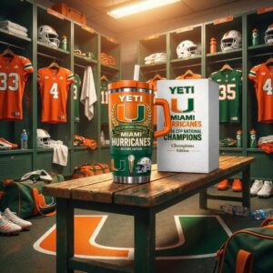 Miami Hurricanes 2026 CFP National Champions Victory Edition Yeti Tumbler