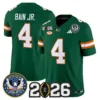 Miami Hurricanes Bain Jr. #4 2026 250th Anniversary Football Jersey