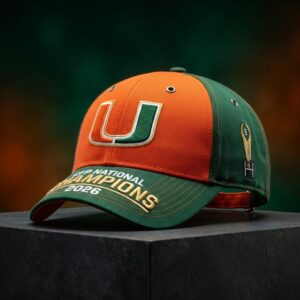 Miami Hurricanes CFP National Champions 2026 Cap Hat