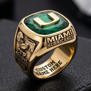 Miami Hurricanes CFP National Champions 2026 Championship Ring