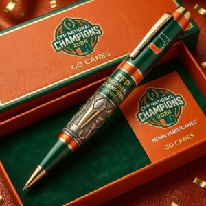 Miami Hurricanes CFP National Champions 2026 Pen