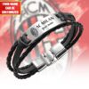 AC Milan Personalized Name Leather Bracelet