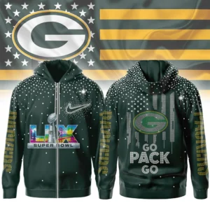 Green Bay Packers Super Bowl LIX Hoodie