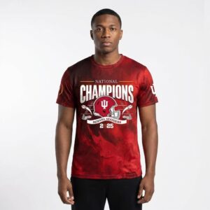 Indiana Hoosiers 2025 National Champions 3D T-Shirt