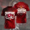 Indiana Hoosiers 2025 National Champions 3D T-Shirt