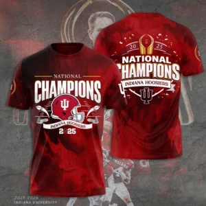 Indiana Hoosiers 2025 National Champions 3D T-Shirt