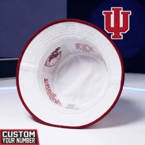 Indiana Hoosiers Go Big Red Custom Number Bucket Hat