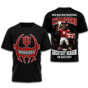 Indiana Hoosiers National Champions Undefeated The Greatest Season In History T-Shirt