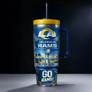 Los Angeles Rams Super Bowl 2026 Tumbler With Handle