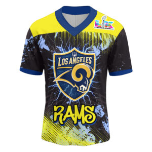 Los Angeles Rams Super Bowl LIX Rams House Football Jersey