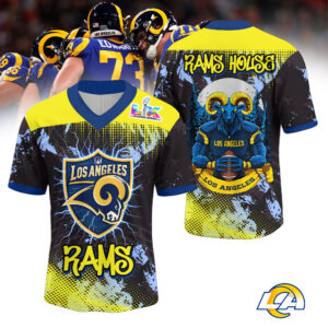 Los Angeles Rams Super Bowl LIX Rams House Football Jersey