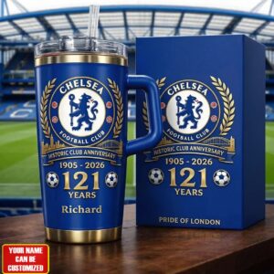 Personalized Chelsea Football Club Anniversary 121 Years Tumbler