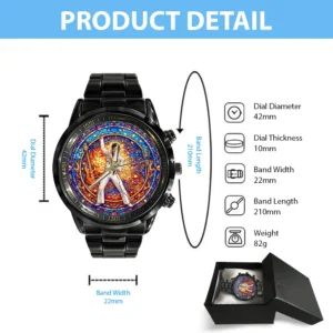 Elvis Presley Stained Glass Art Watch