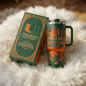 Miami Hurricanes Fiesta Bowl Champions YETI Tumbler